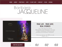 Tablet Screenshot of barbarajacqueline.com
